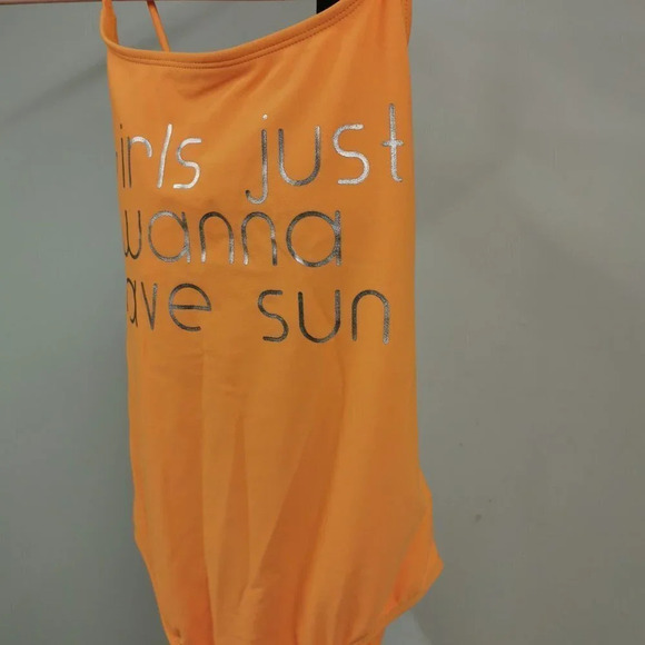 GIRLS Just Wanna Have Sun Open Back Swimsuit - Picture 2 of 6
